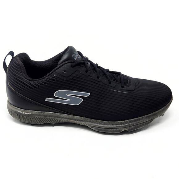 Skechers GO GOLF Pro 5 Mens 10 Black Lace Up Arch Fit Spiked Golf Shoes 214044 main image 9